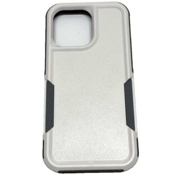 iphone 14 Pro Max Phone Case White Grey Rugged Anti-Scratch Mag Safe Shock-Proof - Picture 1 of 5